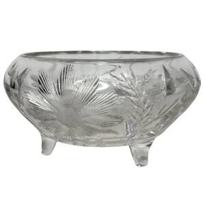 Tiffany & Co. Wheat Leaf Crystal Bowl 7"